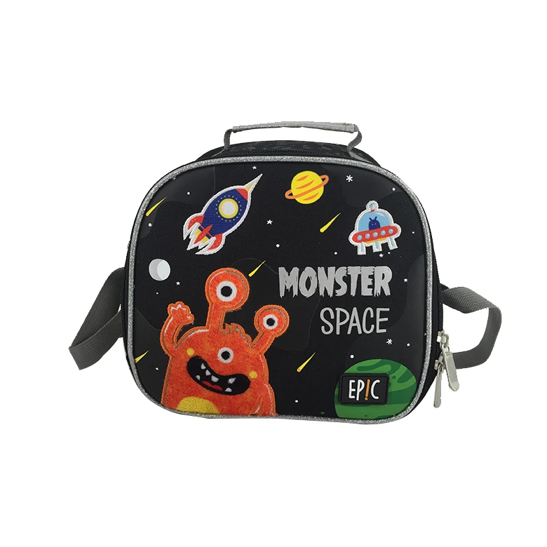 Manufacturer direct new trend  kids lunch bags custom fashion korean glitter pu leather kids insulated lunch bag