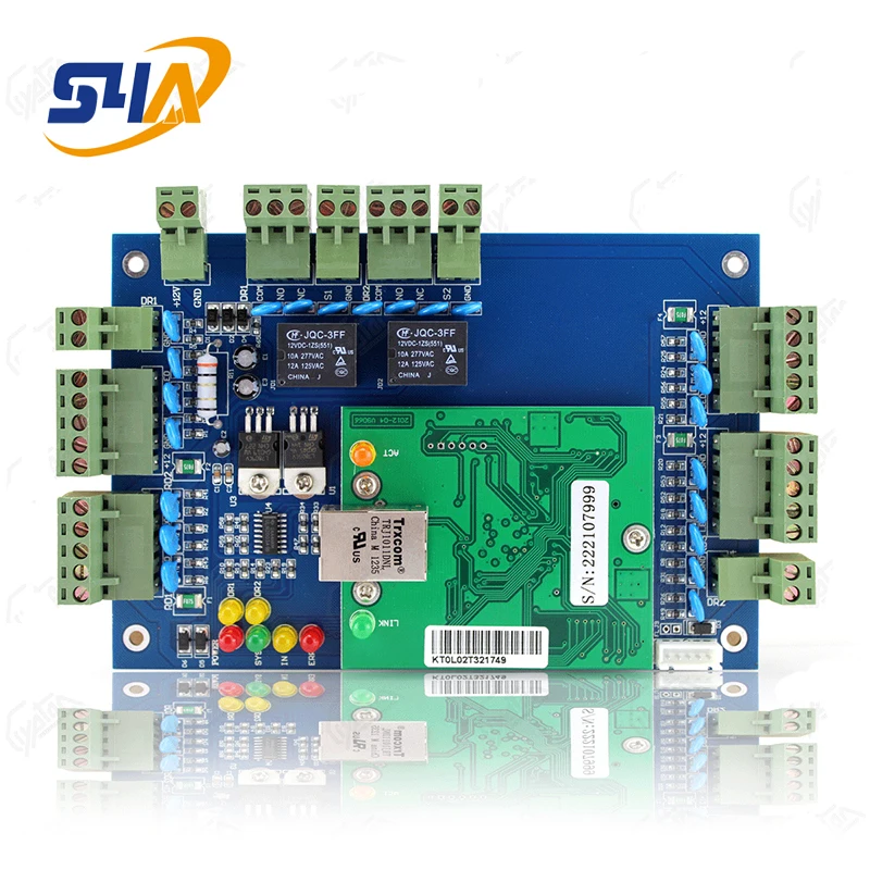 tcp/ip network double doors access controller