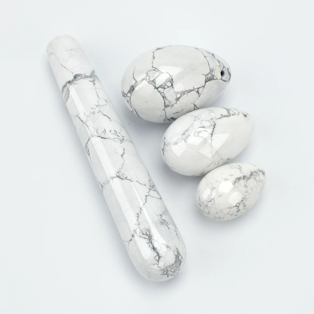 
Promotional Howlite Crystal Wands Natural Stone Yoni Healing Crystal Dildo Penis Massage Yoni Wand 
