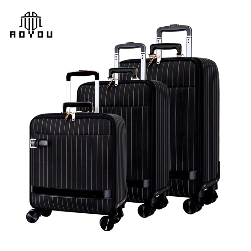 
Oxford cloth suitcase, universal wheel carry-on suitcase, three pieces 16/20/24 inch luggage set 