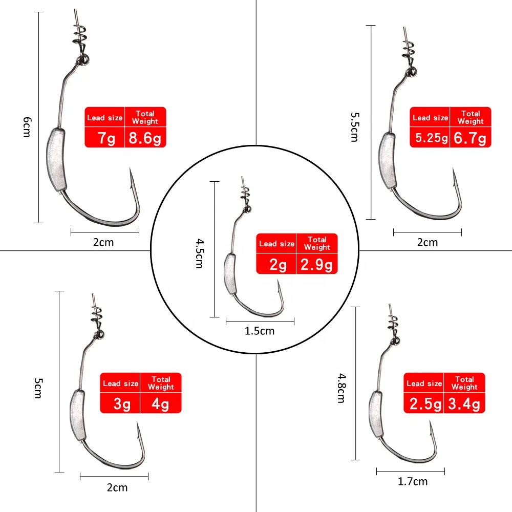 
high carbon steel fishing hooks 2g/2.5g/3g/5g/7g crank fishing jig head hooks 