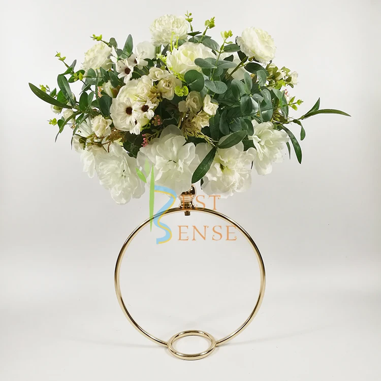 
wedding table ring centerpiece flower stand 