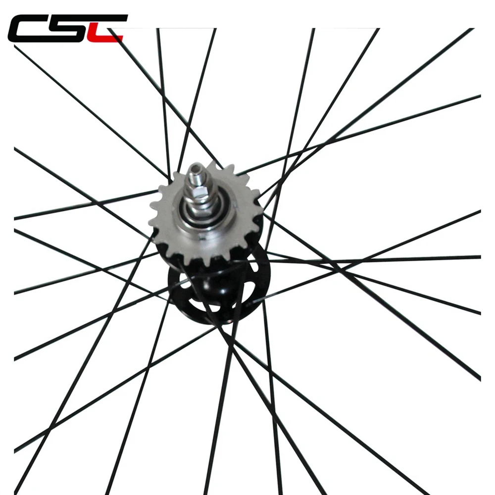 700C 88mm Tubular Carbon Fiber Track Bicycle Wheet Flip Flop Bicycle wheelset