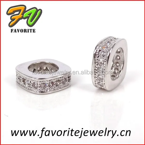 Большая дыра серебро микро-проложить установка циркония прокладка компоненты