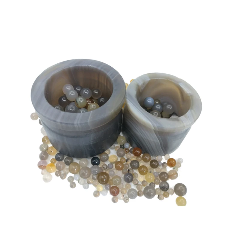 Ce Approved Solid 304 Stainless Steel High Purity Zirconia Media Natural Brazilian Agate Grinding Balls And Beads