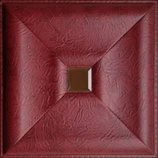 3d leather panels for walls and ceiling decorative produced by leather