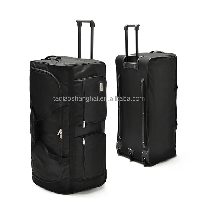 Hot sale men trolley duffel bag polyester luggage Travel Trolley Bag With Wheels