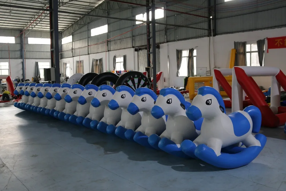 Популярная игрушка для верховой езды лошадка-качалка надувной пони в рекламе