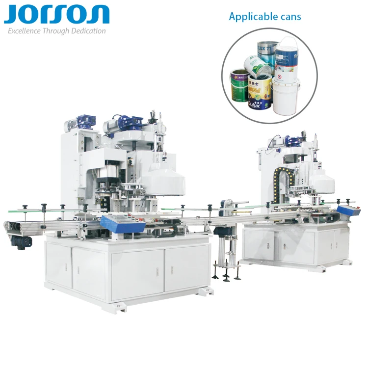 JORSON полностью автопроизводственная линия для малого круглого металлического оловянного Жестяного станка, оборудование для производства машин