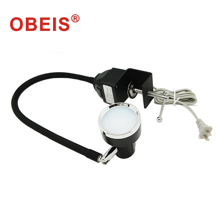 5W US plug cool white dimmable adjustable led clip reading light for industrial sewing machine jack