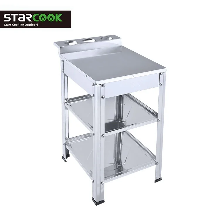Настольный газовый стол из нержавеющей стали