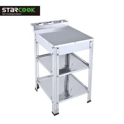 Настольный газовый стол из нержавеющей стали