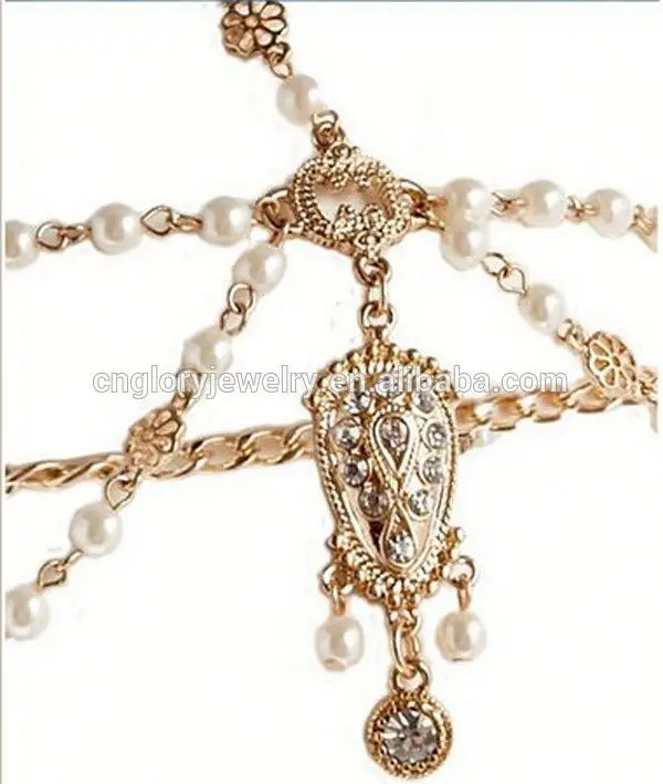 Hiqh quality crystal head chain wholesale hair accessories