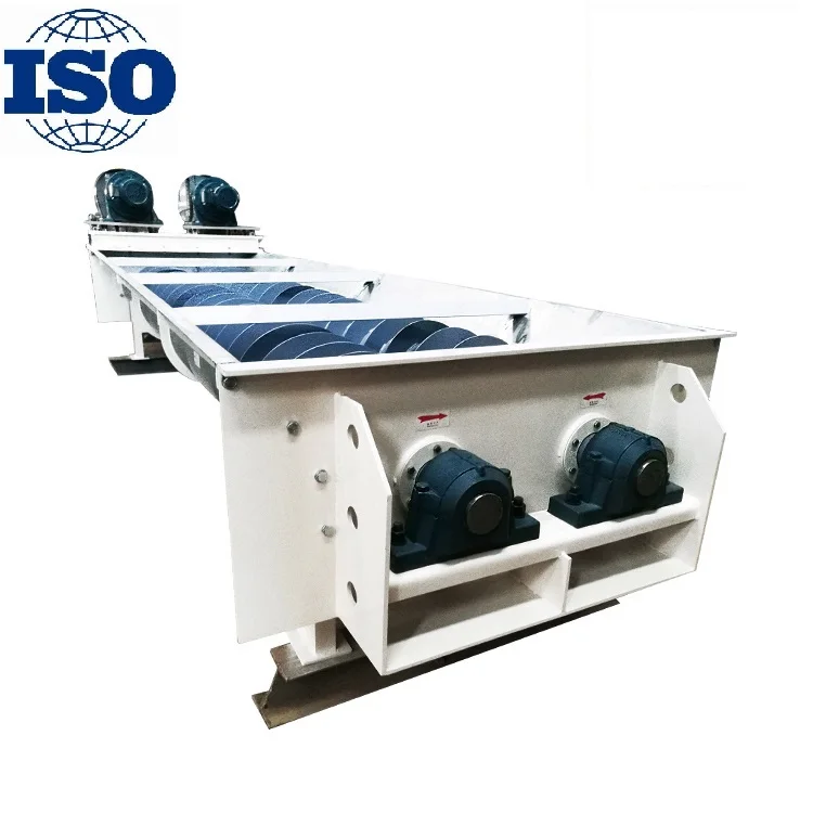 
wood pellet double shaft used flexible screw conveyors for wood chip 