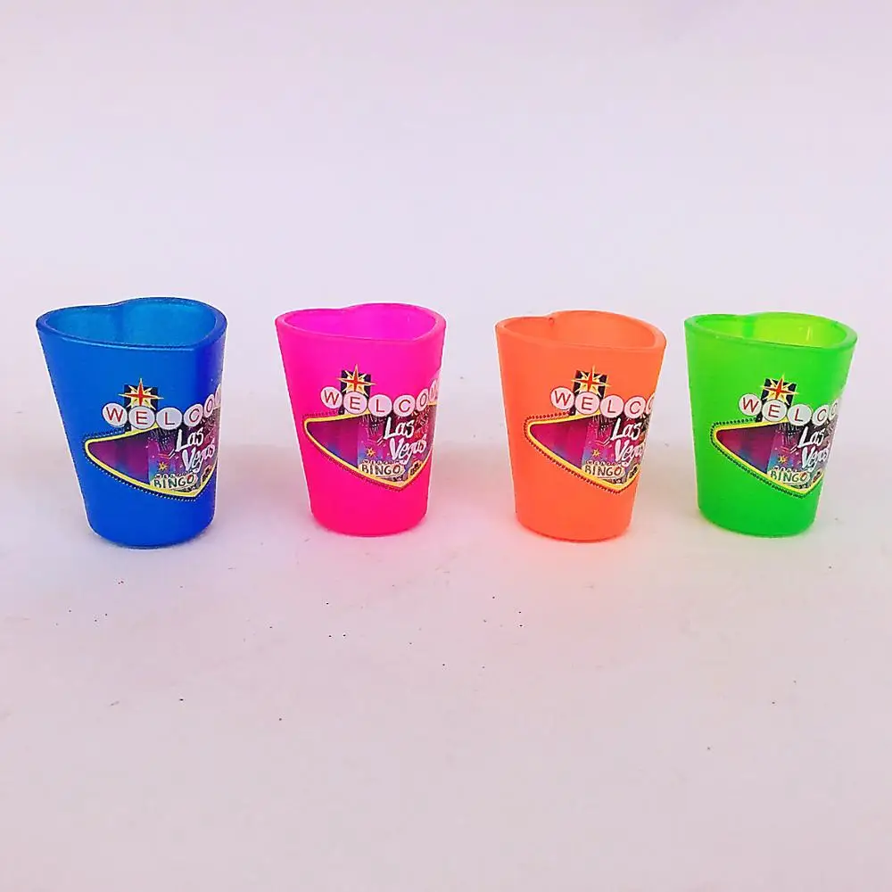 50ml Colored transparent custom souvenir  shot glass
