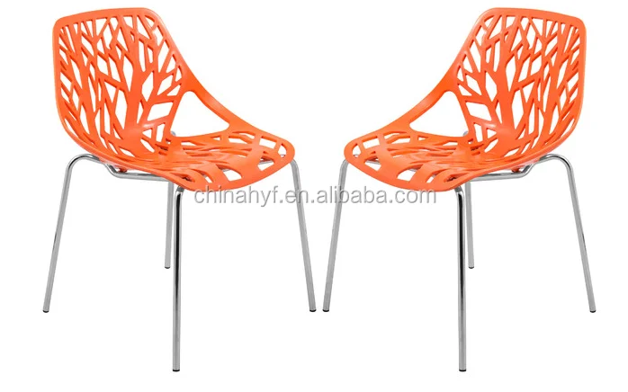 Leisuremod Modern Asbury Dining Chairs With Chromed Legs In Green PP-124C