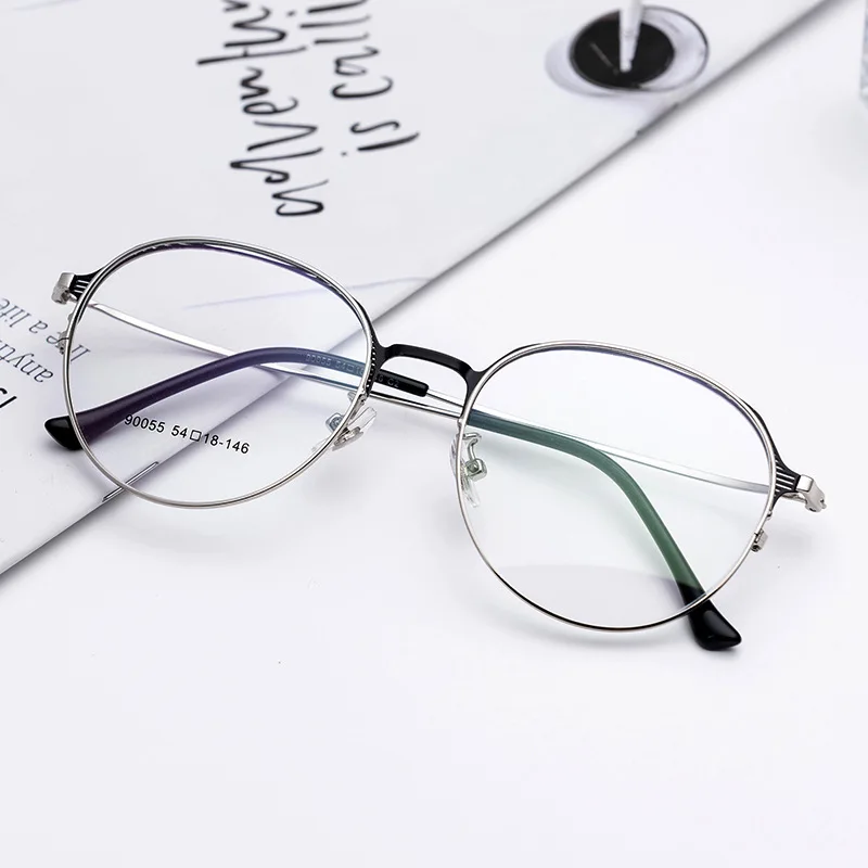 vintage fashion blue light blocking glasses frames round optical eyeglasses frame