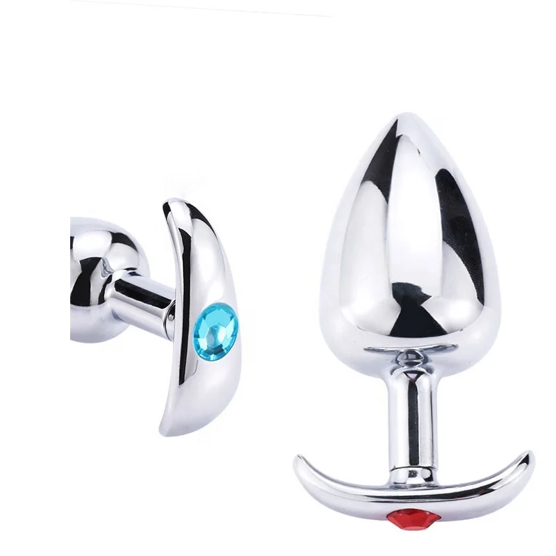 Crystal Jewelry Metal Steel Anal Plug Sex Toys Butt plug for Men Women Couple