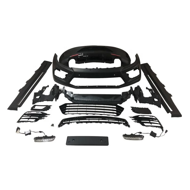 2015+ Body Kit including Front Bumper +Rear Bumper+Side Skirt Material PP 2015 2016 2017 2018 For Scirocco R