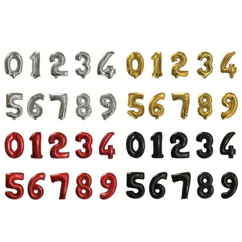 Гигантские многоразовые гелиевые баки, 30 дюймов, сделано в Китае, воздушные шары, товары для вечеринок, воздушные шары на день рождения, металлические шары с цифрами