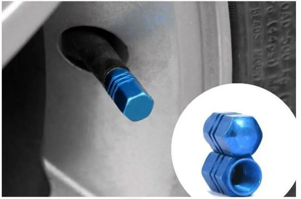 Factory Supply Car Tyre Valve Caps Wheel Valve Covers Zinc alloy Color Auto Tire Stems Air Valve Caps For Motor Bicycle