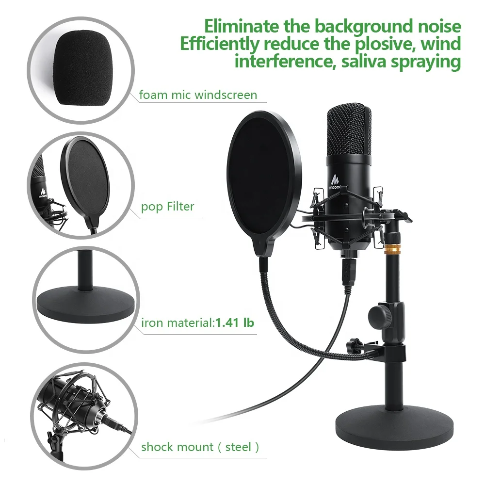 
2020 new BM 700 desktop wired studio microphone with microphone stand 
