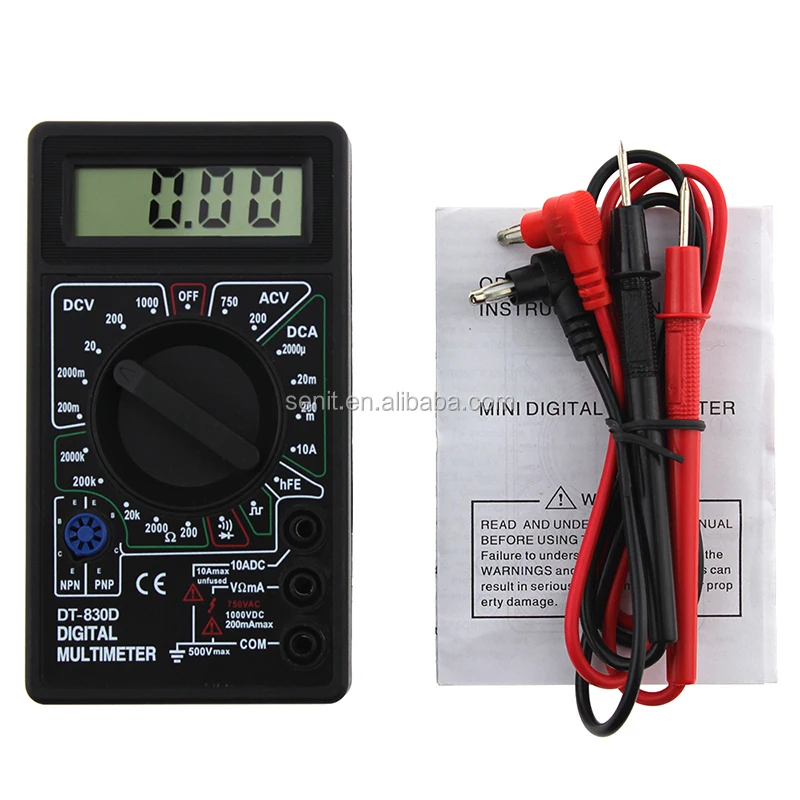 DT830D Cheap Digital Multimeter with Buzzer Ohm Voltage Ampere Meter