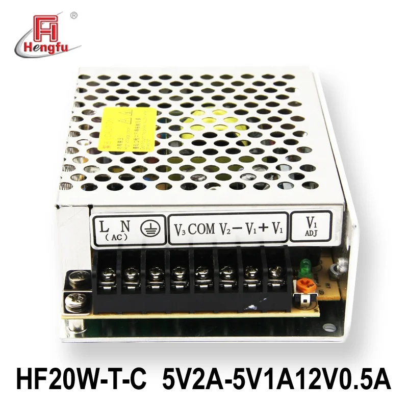 HF20W-T-C  Hengfu  5V2A +12V0.5A -5V1A   SMPS triple output AC DC switching power supply