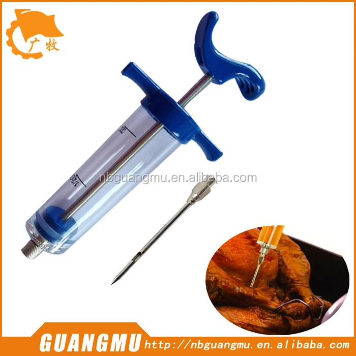 New Marinade Meat Injector for Chicken Turkey Fish Juice Spices Syringe Flavor