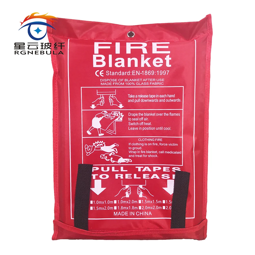 
Fiberglass Emergency Fire Blanket for Kitchen,Camping,Fireplace,Grill,Car,RV,Boat and so on 