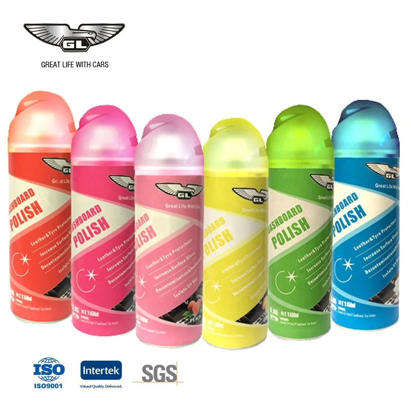 New design 450ml muliti perfume dashboard shine spray