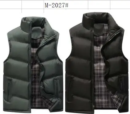 Hot sell wholesale custom LOGO zipper winter jacket black quilted down puffer vest men