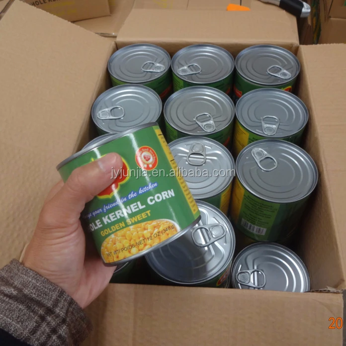 sweet corn 340g 250g easy open