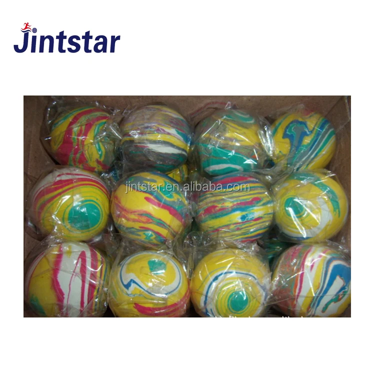 
63mm Custom colorful high bounce rubber racquetball balls bouncy balls 