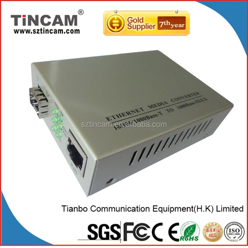 Хорошая цена Gigabit одиночное волокно SM 100 КМ SC media converter