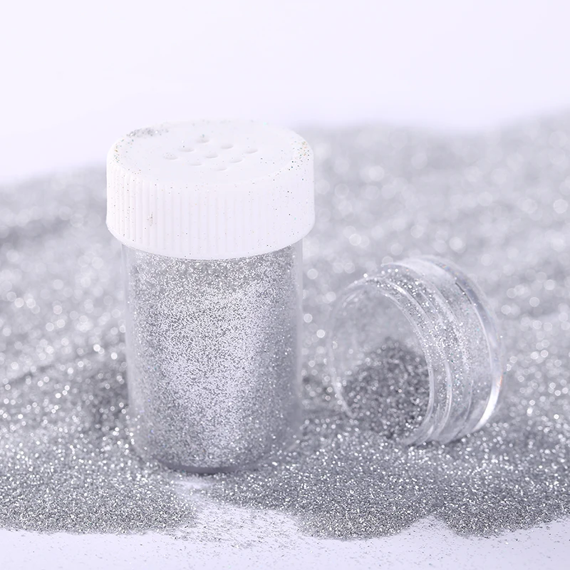Bulk Sale Shining Silver White Fine Glitter Powder for Paint