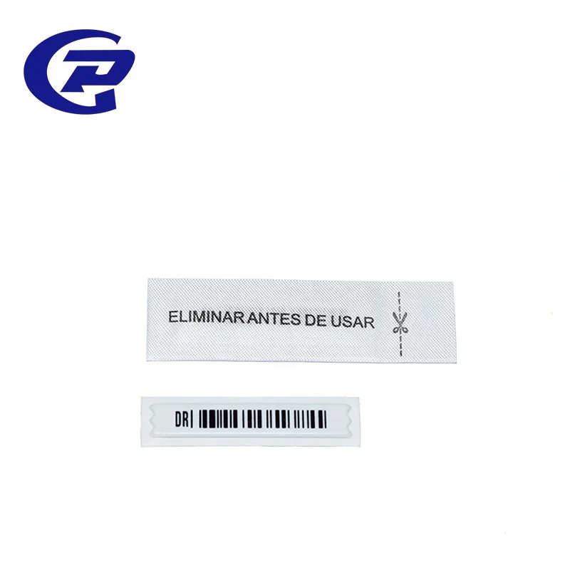EAS 58KHz Security AM Anti-theft Woven Clothing Label Sew-in label With DR Label