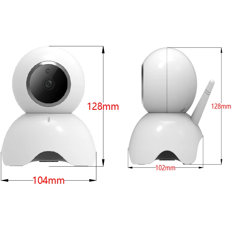 PANDUN 720P Wireless Indoor Security Camera ,Dome Camera with Micro SD Card Slot ,Motion detection and Alarm recording