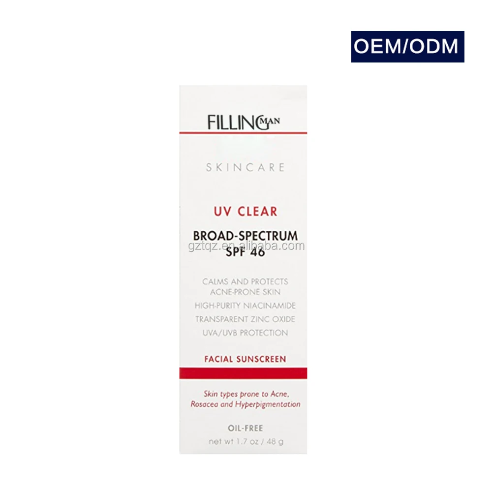 private label effective UVA UVB  protection SPF 46 sunscreen lotion cream