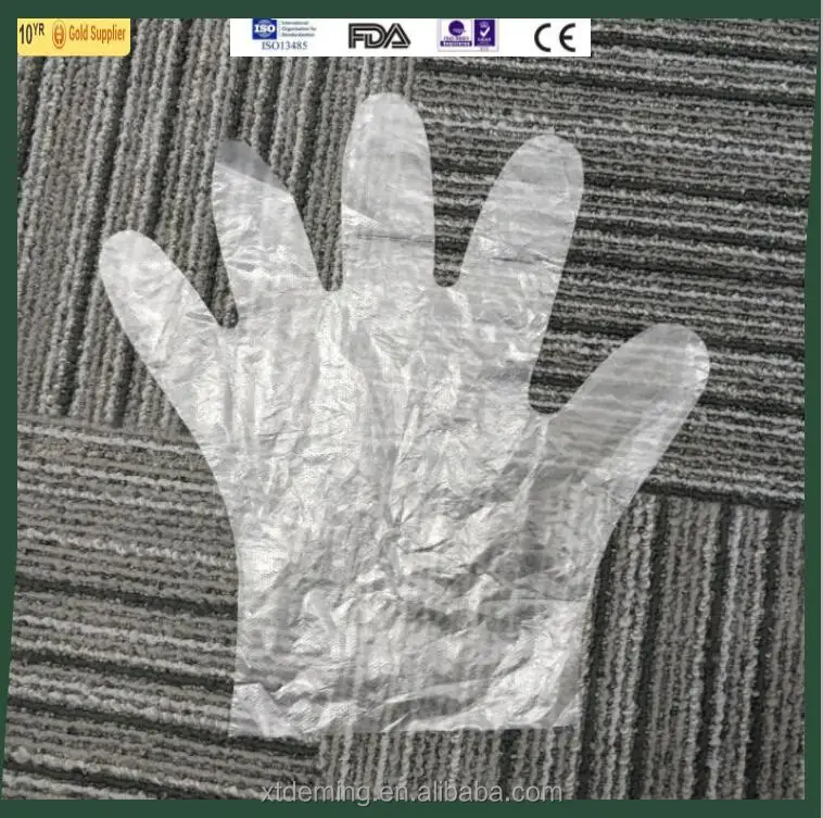 
Disposable HDPE/LDPE Plastic Gloves 