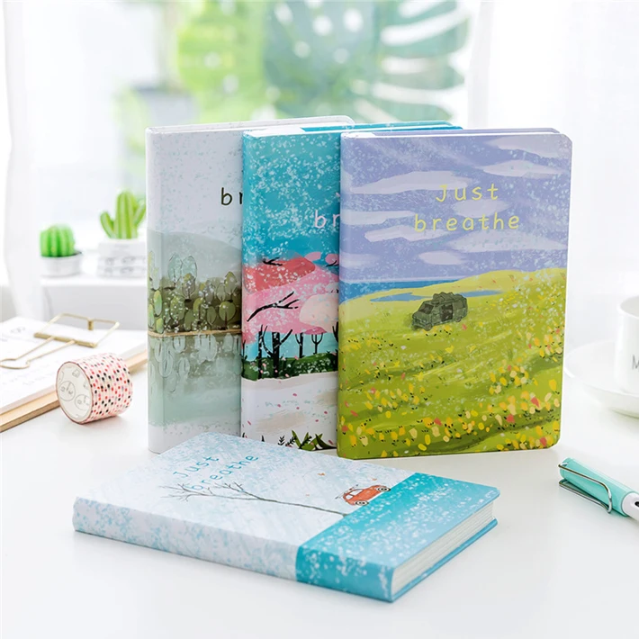 Top quality cardboard hardcover custom cut notebooks printing