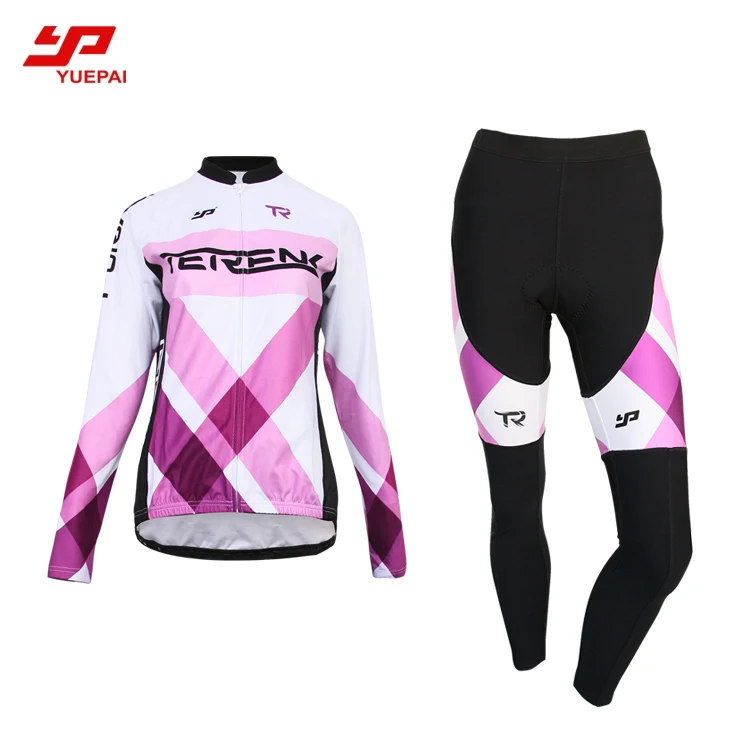New Custom logo sublimated wholesale bike uniform bicycling custom women cycling jerseys clothing