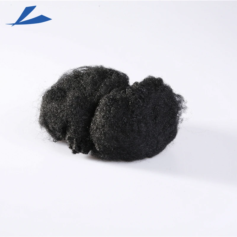 Высокопрочное черное полиэфирное волокно PSF 1.5d * 38 мм