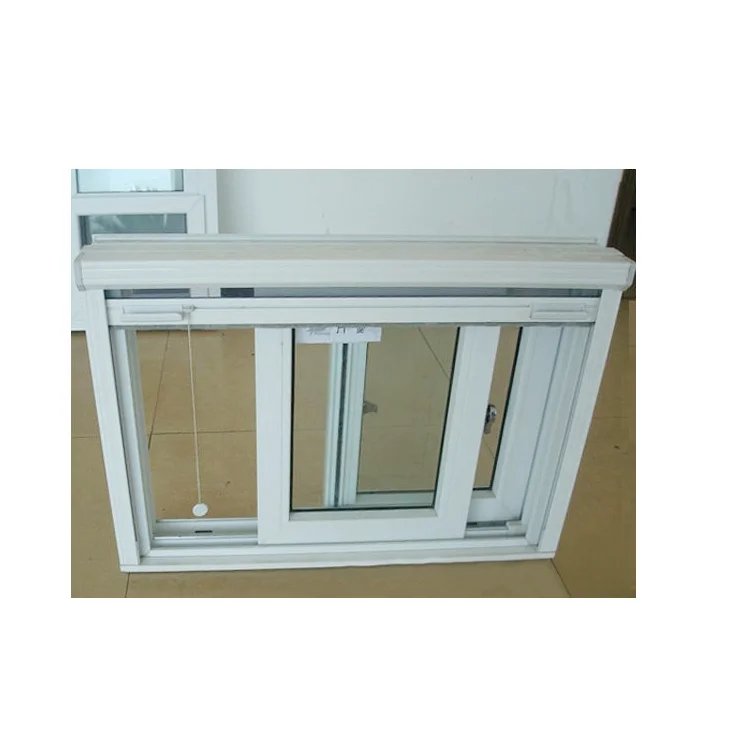 Высокое качество UPVC раздвижное окно Двойное закаленное стекло Индивидуальный размер современный дизайн Заводская цена Горизонтальное пластиковое