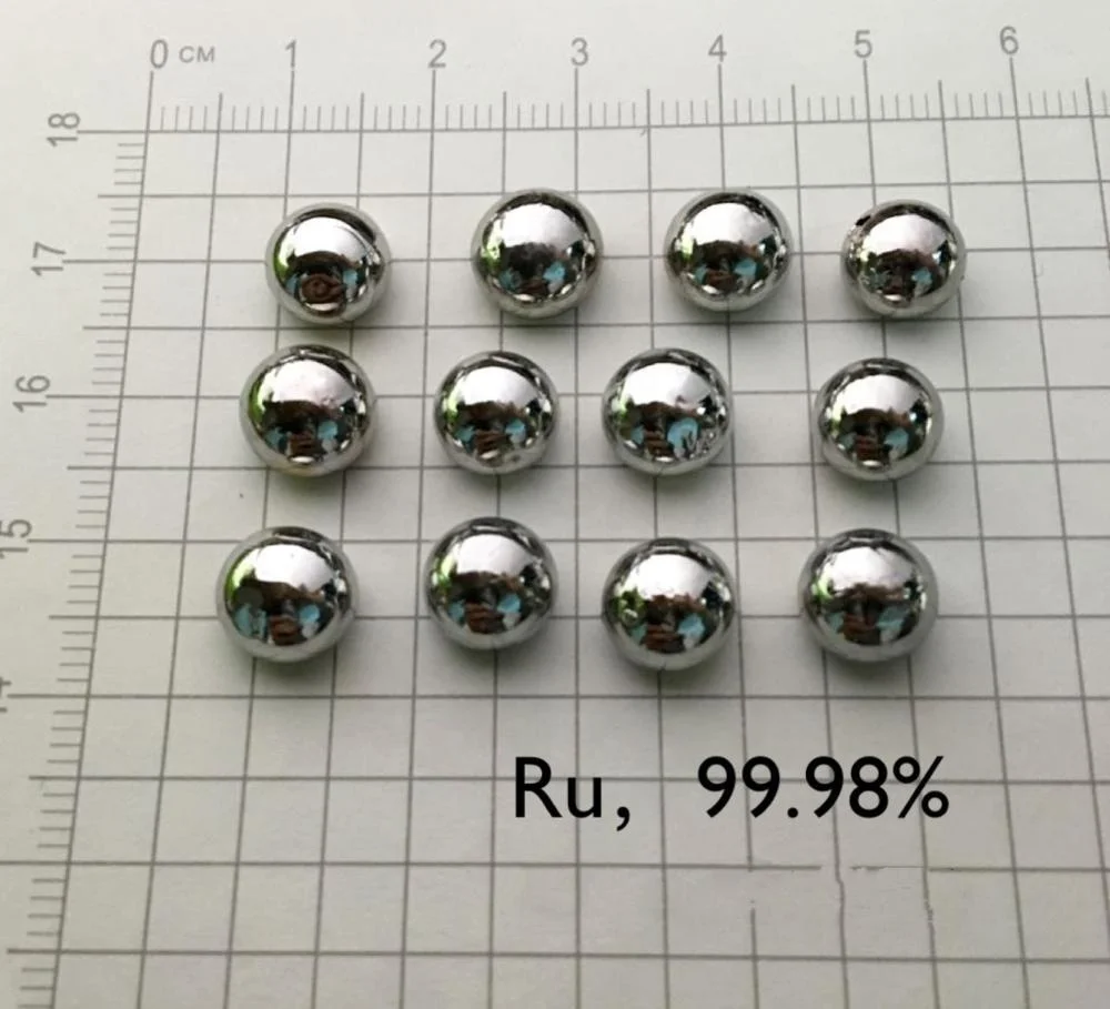 3 gram 99.98% solid Ruthenium metal pellet element 44 sample