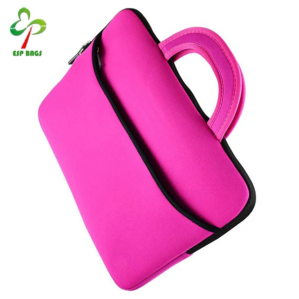
14 Inch wholesale pretty neoprene laptop case for ladies, waterproof and shockproof laptop case with front pocket 