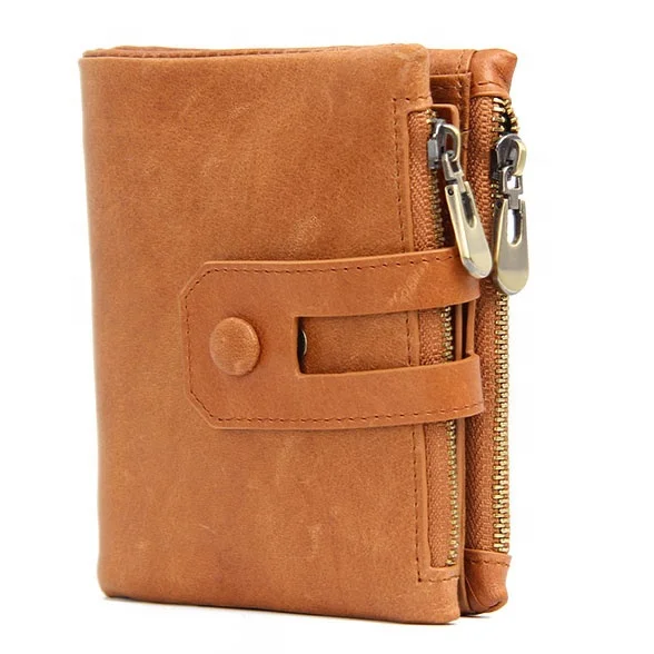 
JUNYUAN Waterproof RFID Men Purse Genuine Leather Men Wallet For Business 