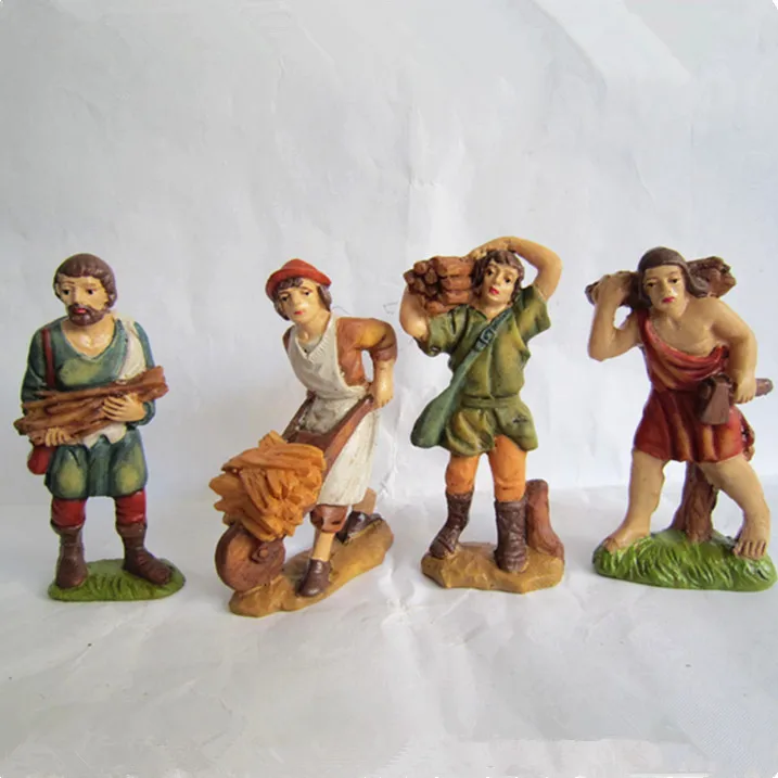Manger theme resin Herdsman figurine craft for christmas home decoration