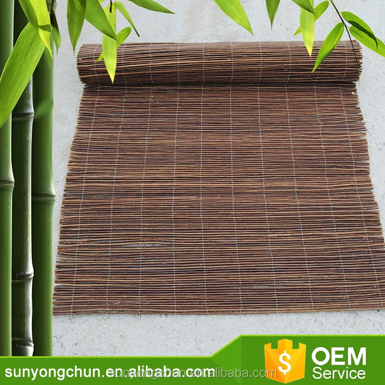 new designed natural black bamboo fence reed mat for planters
