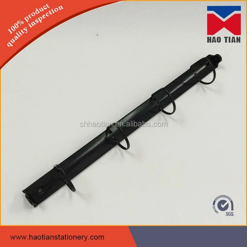 Gloss/Matt black 4-D ring binder, metal 4 ring binder